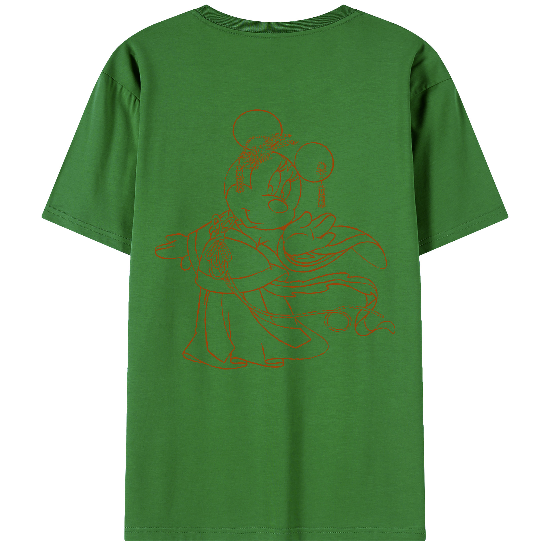 （画像用） ミッキーマウス Mickey Mouse レディース半袖Tシャツ(バックプリント)